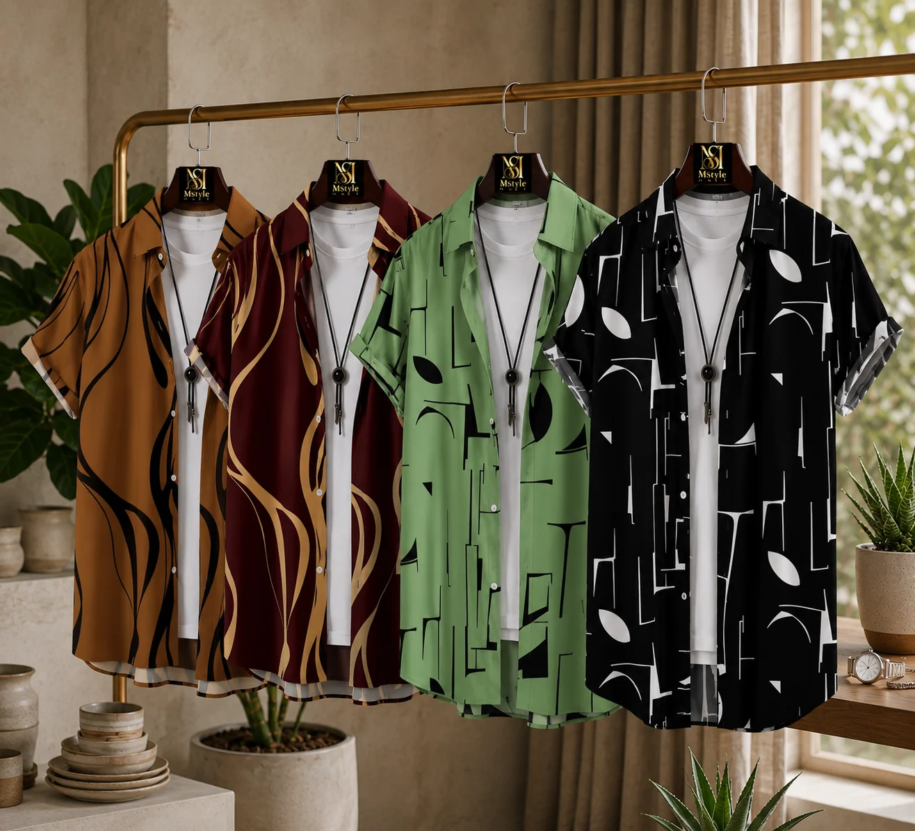 Premium China Micro Fabric Casual Half Sleeve Shirt