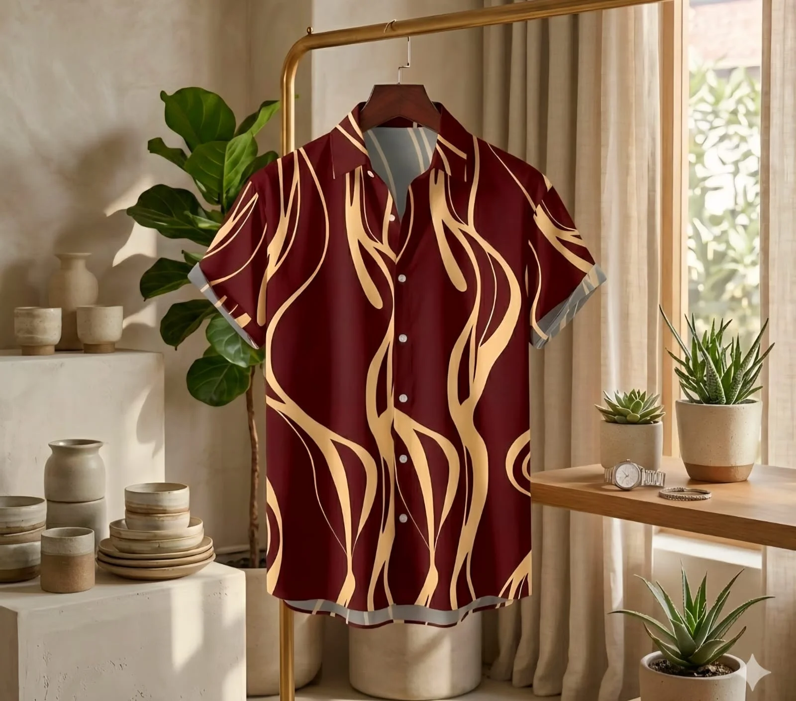 Premium China Micro Fabric Casual Half Sleeve Shirt