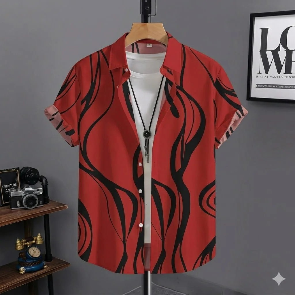 Premium China Micro Fabric Casual Half Sleeve Shirt