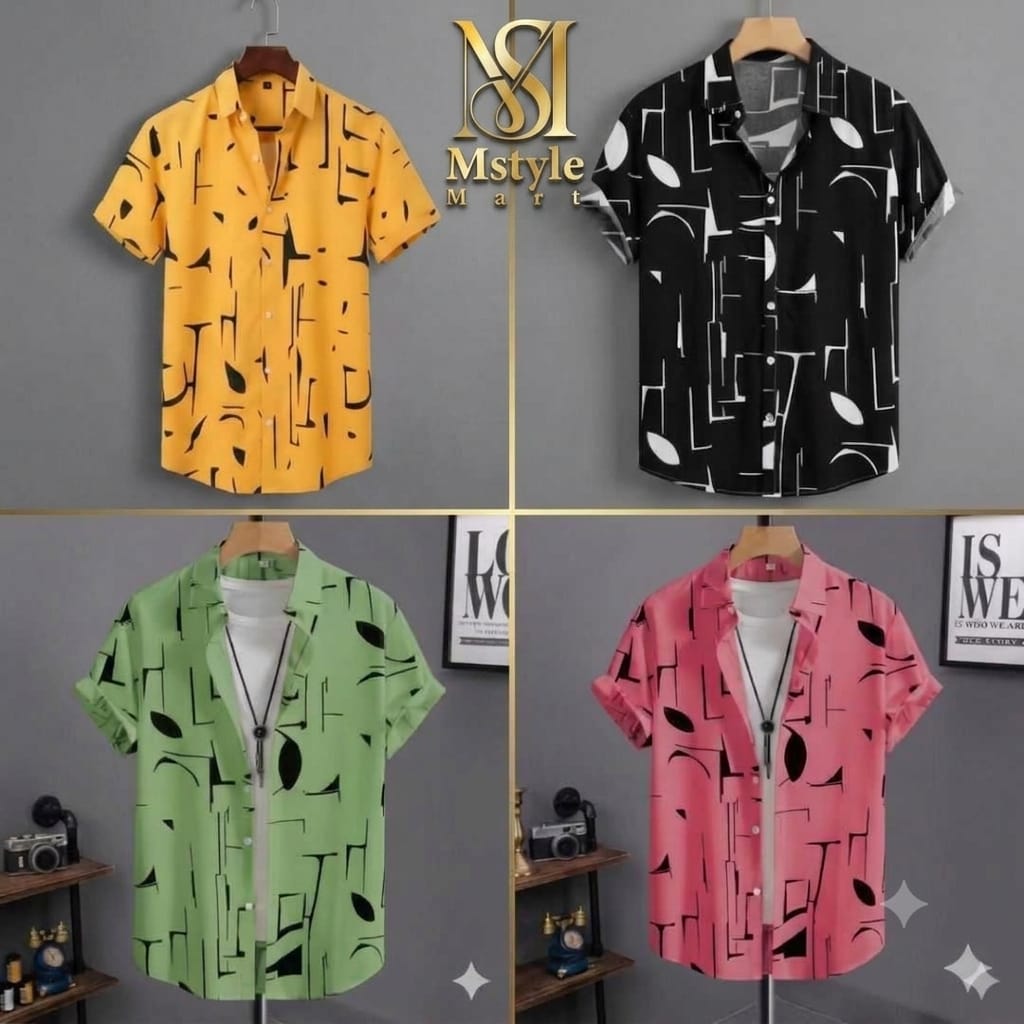 Premium China Micro Fabric Casual Half Sleeve Shirt