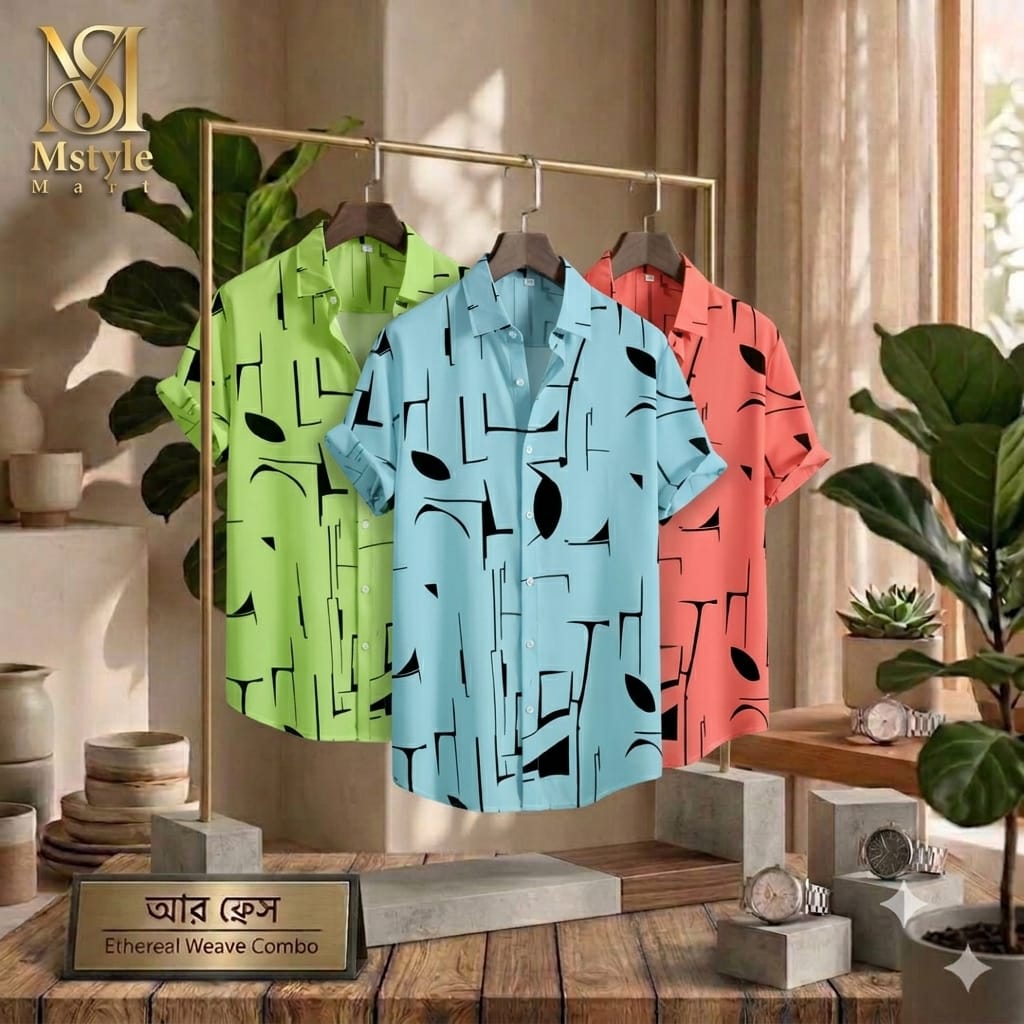 Premium China Micro Fabric Casual Half Sleeve Shirt
