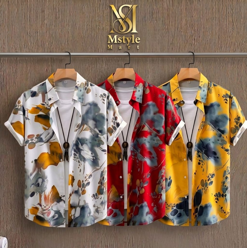 Premium China Micro Fabric Casual Half Sleeve Shirt