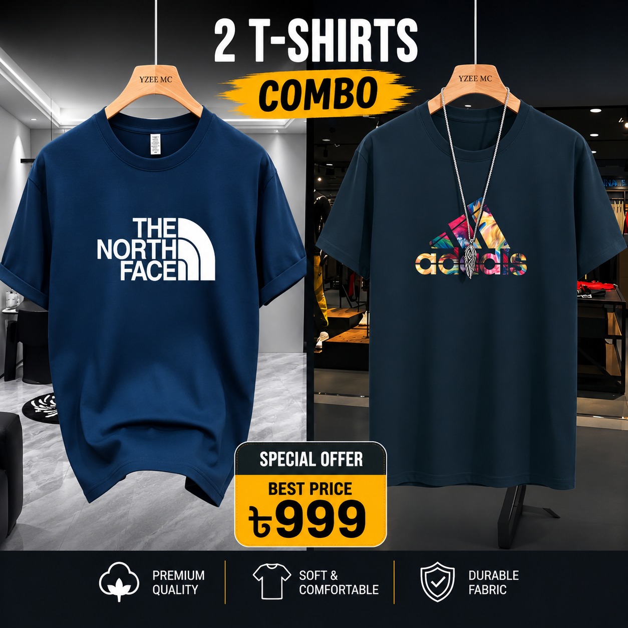 Premium China Drop-Shoulder T-Shirts