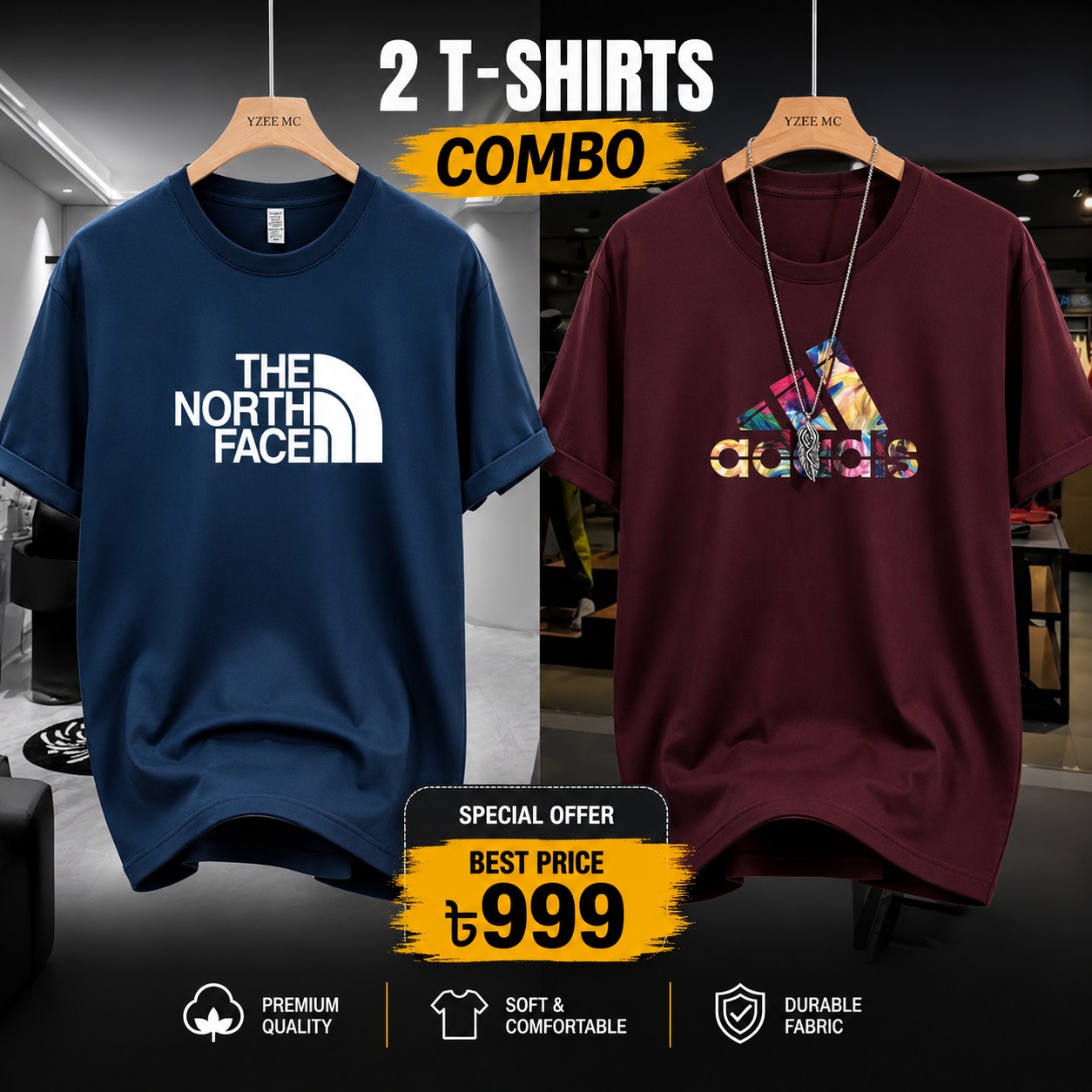 Premium China Drop-Shoulder T-Shirts