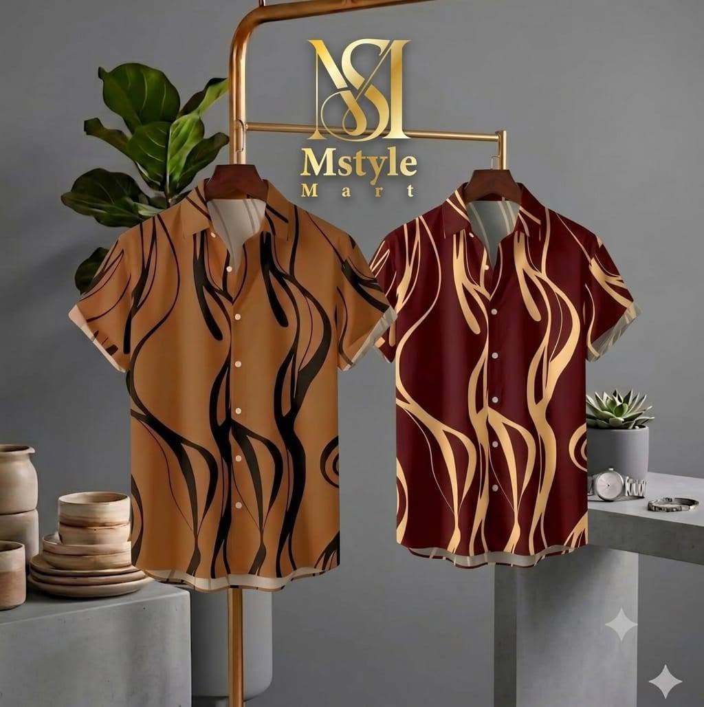 Premium China Fabric Ultra Soft Casual Half  Shirt