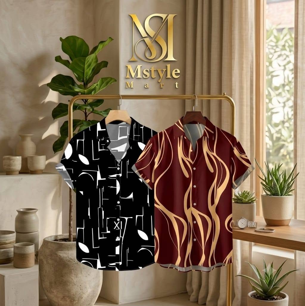 Premium China Fabric Ultra Soft Casual Half  Shirt