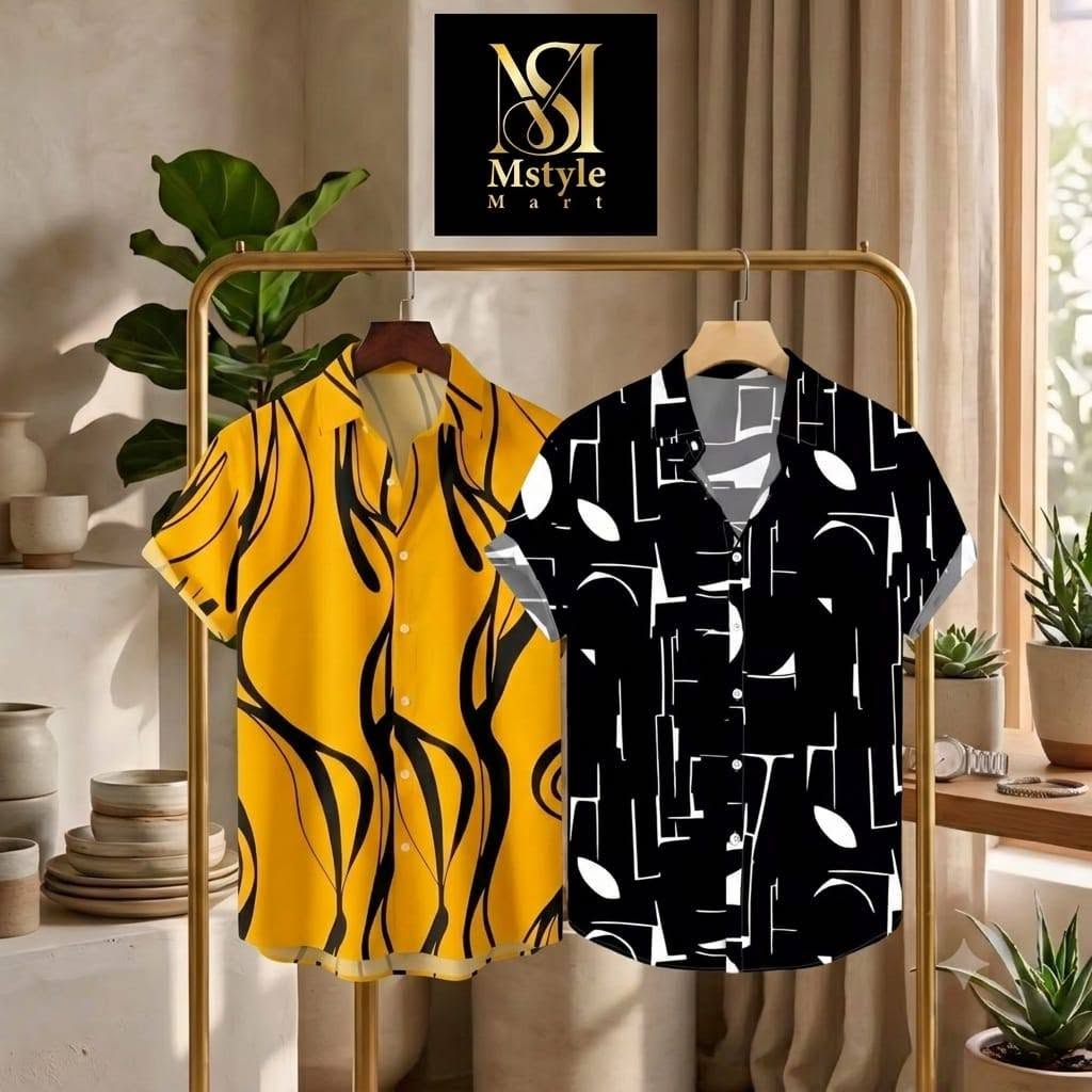 Premium China Fabric Ultra Soft Casual Half Shirt