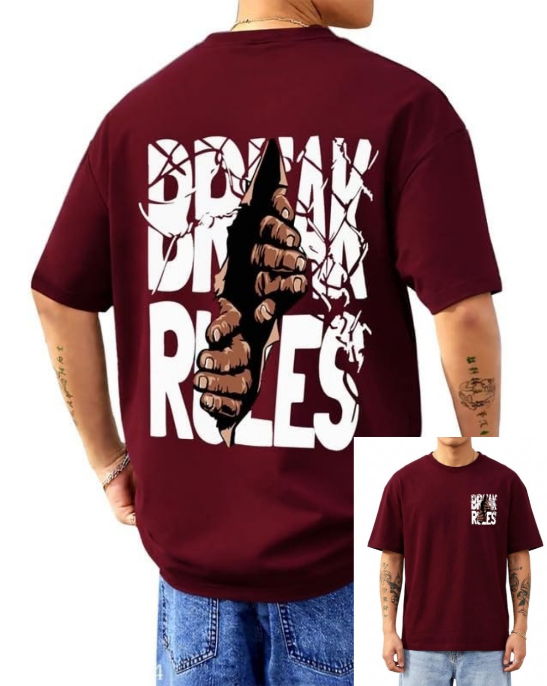 Premium China Drop-Shoulder T-Shirts